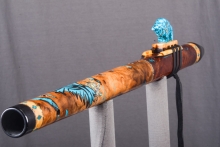 Tasmanian Blackwood Burl Native American Flute, Minor, Low E-4, #4L4L (5)